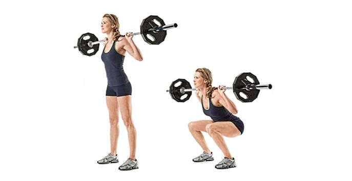 Squats na may bar